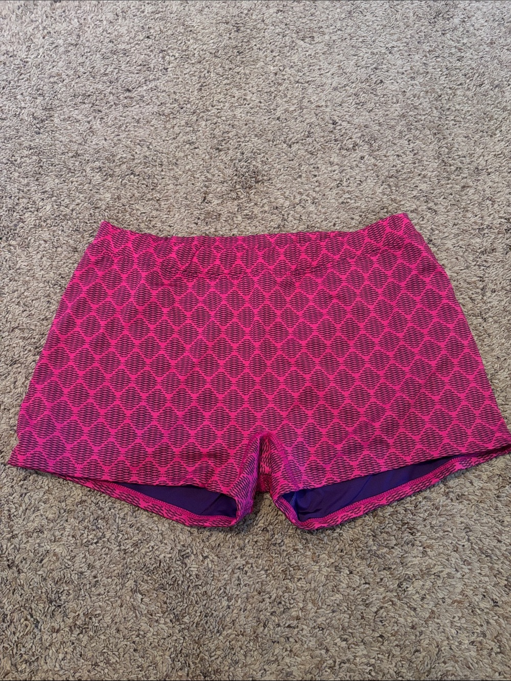Augusta Pink Patterned Active Spandex Shorts 2XL